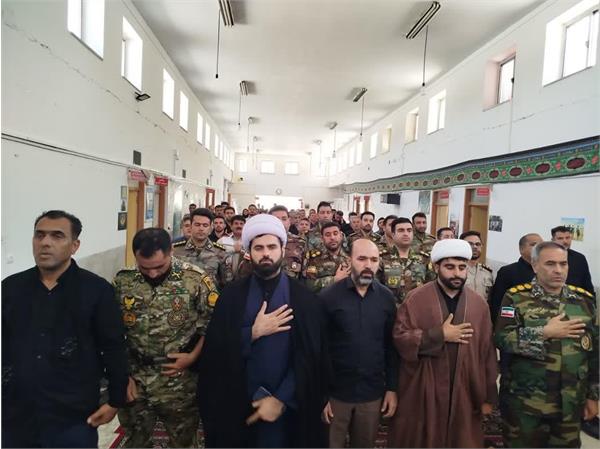 برگزاری آیین گرامیداشت شهادت دلاور مردان تیپ ۷۱ پادگان ابوذر در شبکه بهداشت و درمان سرپل ذهاب